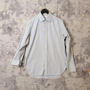 Classic Blue and White Checkered Men's Shirt